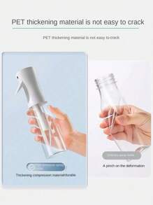 1pc Multi-Size High Pressure Mini Spray Bottle, Ultra Fine Mist Refillable Travel Clear Spray Bottle For Hair, Makeup, Gardening And Kitchen