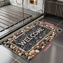 1pc Anti-Slip Doormat - Washable, Stone Pattern, Suitable For High Traffic Indoor And Outdoor Decor Outdoor Rug Door Mat Bathroom Decor Summer Carpet - Multicolor - View 5