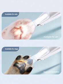 1pc USB Pet Hair Trimmer, Electric Shaver, Cat Dog Paw Hair Remover, Can Trim Paw, Ear, Eye And Area Hair, Suitable For Pet Daily Grooming, Quiet Pet Hair Clipper - USB Rechargeable, Waterproof Cat Dog Grooming Tool, Low Noise Electric Trimmer, Dog Hair Clipper, Quiet, Dog Hair Trimmer, Paw Trimmer With LED Light, Waterproof Paw Razor, USB Rechargeable Clipper, For Dogs, Professional Nail Grinder