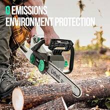 Litheli Sierra De Cadena Inalambrica De 12 Pulgadas 40 V 2.0 Ah Motosierra Electrica Para Arboles Poda Corte De Ramas Patio Bateria De Jardin Y Cargador Incluidos - as pic - View 7