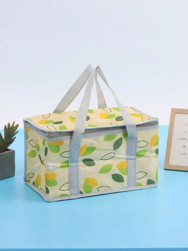 Große isolierte auslaufsichere Kühltasche - 1 Stück tragbare Lebensmitteltasche für Camping, Outdoor-Aktivitäten & Reisen