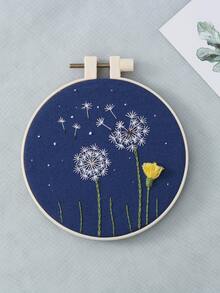 5件多功能蒲公英花手工十字绣 - 彩色 - 查看 2