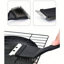 1 pièce Brosse de nettoyage pour grille de barbecue en fil d'acier