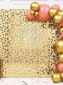 1 pieza Telón de fondo de cortina de plástico para la lluvia de 100*200cm, cortinas de color dorado o plateado para decoración de pared del hogar, perfectas para fiesta de cumpleaños, boda, fiesta festiva (negro), Regreso a la escuela Día de San Valentín