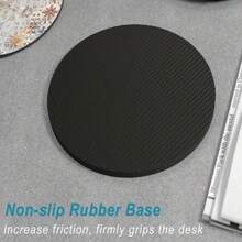 6pcs/Set Gold Marble Coasters, 4 Inches (10.16cm) Diameter, Designed For Drinks, Made Of Absorbent Rubber Material With Non-Slip Bottom, Ideal For Home Kitchen Or Bar Decoration, Also Great Housewarming Gift