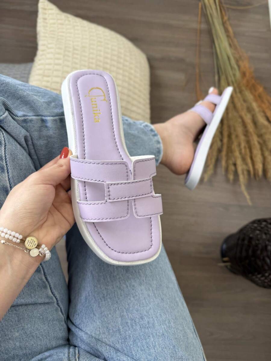 Women's Casual Comfortable Sandals, Popular - Tunika 4027 - Màu tím hoa cà - Xem 1