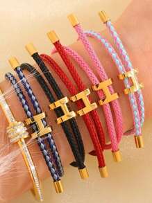 1 Stück Edelstahl herausziehbares Armband, einfach und modisch als täglicher Tragegeschenk, geeignet für Männer und Frauen