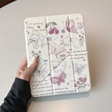 1个亚克力平板电脑保护壳，超薄/智能支架/自动唤醒功能，兼容iPad Mini 7/6、9.7/10.2/10.5英寸、Air 4/5/6、第十代、10.9英寸、Pro 11英寸、Air 11 (M2)、Air 13和Pro 11 (M4) - 黑色 - 無色 - 查看 8