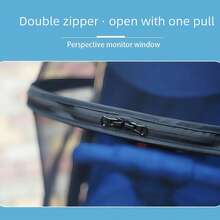 Universal Baby Stroller Mosquito Net, Foldable Full Face Infant Stroller Anti-Mosquito Cover, Baby Stroller Sun Shade - Multicolor - View 5