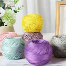6 Pieces Lace Thread Silk Lace Thread Handmade Fine Soft Smooth Summer Yarn Crochet Short Sleeve Dress, Handmade - 6-pack - View 5