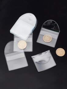 1/5/10/20 Stück einfache Plastik Weich PVC Münzhalter, klare Display Schutzhüllen, Schmuckbeutel für Münzsammlung, Schmuckverpackung