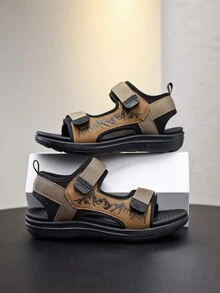 Comfortable & Lightweight Casual Sports Sandals For Teens & - Brown - View 10