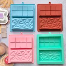 Stampo per barretta di cioccolato 2-in-1 al cioccolato fondente, stampo per cioccolato al pistacchio di Dubai, stampo per barrette di cioccolato fai da te, stampo in silicone extra profondo per praline di cioccolato