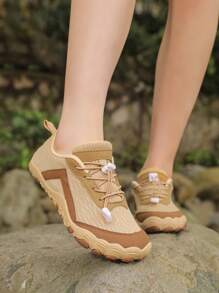 1 par de zapatos de senderismo unisex para exteriores, con suela blanda antideslizante, portátiles, para fitness en interiores, aptos para cruzar ríos y montañismo, ligeros y duraderos