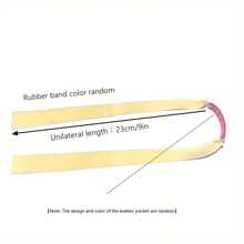Suitable For Traditional Hunting Slingshots, 1.0 Thick Rubber Bands, Thickened Slingshot Elastic Bands, Flat Leather, High Elasticity, Widened And Increased Strength, Durable And Long-Lasting