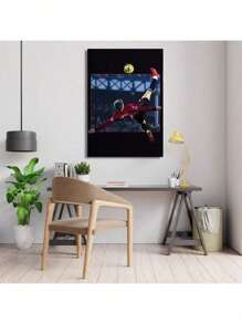 Set Of 1/3 Pcs Pop Wall Arts Posters, Football Player Posters, Soccer Legend, Soccer Star Wall Arts, Canvas Printing Posters, Modern Wall Decor, Stadium Living Room Bedroom Home Decoration Unframed-Style, Wall Art With Frame