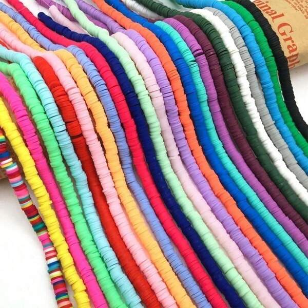 1 pièce de 38 cm Tapis de séparation de perles en argile polymère, tranches de perles en argile douce pour la fabrication de bijoux, colliers, bracelets et accessoires DIY