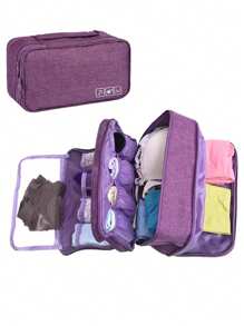 Bolsa organizadora de viagem compacta e leve - Bolsa com zíper segura para embalagem versátil e organização eficiente. Organizador de roupas para quarto, armário, organização e armazenamento.