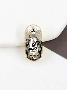 1 Peça Broche de Liga de Zinco com Desenho de Polvo e Farol, Alfinete de Esmalte Gótico, Decoração Casual Única para Jaqueta, Mochila, Bolsa Escolar Kpop, Bolsa de Suprimentos de Professor, Acessórios de Escritório, Camisas, Joias, Acessórios de Outono-Inverno, Adequado para Adolescentes, Jovens, Homens, Casual, Outdoor, Atlético, Férias, Presentes de Formatura, Aniversário, Roupas Diárias, Prendas Engraçadas e Fofas para Professores, Acessórios de Halloween, Dia dos Professores, Acessórios de Fantasia, Presentes de Natal para Homens, Alfinetes de Bolsa