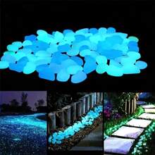 Ciottoli che brillano al buio per decorazioni da esterno - Pietre di plastica vibranti per giardini, acquari, percorsi e progetti fai da te