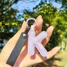 1pc English Alphabet Key Chain, Creative Keyring Pendant, Car Key Chain, Bag Charm, Mother's Day Gift, School Supplies, Teacher's Day Gift, Back To School, Teacher Accessory Car Accessories Letter Cute Goth Y2k - Multicolor - View 7