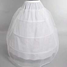 Braut Reifrock Unterrock, großflächig gerüschter Meerjungfrau-Stil, steifer Mesh-Krinoline mit 3-Ring 6-Stahl gerüschter Futter-Unterrock für Hochzeitskleid