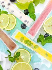 100pcs-Long Ice Cream Bags For Vegetable/Juice, Puree, Ice Cream, Fruit Ice, Storage Bags That Can Be Sealed At Cold Temperatures, DIY Ice Cream Bags And Food Packaging Bags Gift Bags For Parties Kitchen, Disposable Lollipop Ice Bags Crushed Ice Ice Bags Self-Sealing Transparent Lollipop Ice Bags