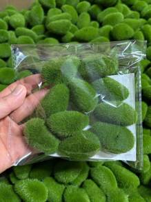 Set de 10/20/30 piezas de piedras artificiales de musgo realistas - Rocas de musgo falso verde vibrante, aptas para jardines de hadas, arreglos florales y manualidades - Regalo ideal para jardineros y entusiastas del DIY