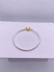 1 pièce Bracelet de style pour femmes, perles de charme pour base de bracelet à breloques DIY avec fermoir. Convient pour un port quotidien, parfait pour les jours fériés, les cadeaux d'anniversaire, base de bracelet