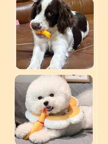 New Pets Dog Squeak Toys Screaming Chicken Squeeze Sound Dog Chew Toy Funny Yellow Rubber Vent Chicken 16cm 29cm 35cm,Christmas Present - Multicolor - View 8