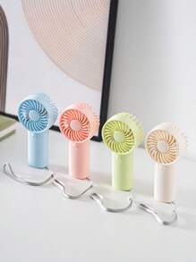 Ventilateur mini portatif à piles de dessin animé, usage personnel portable