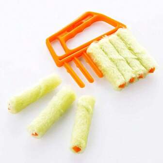 1pc Washable Window Cleaning Brush With Ultra-Fine Fiber, Easy To Dust And Clean Office Venetian Blinds
