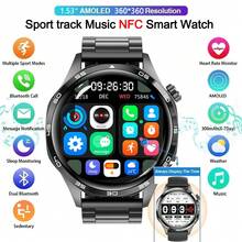 KENPANG2025 New Men's Sports & Fitness Smart Watch, 1.53" AMOLED Screen, Wireless Calling, Voice Assistant, Compass, Altimeter, Multiple Sports Modes, NFC Access, Women's Heart Rate/Sleep Fitness Tracker, Men's Sports & Fitness Smart Watch GT5pro Elegant Gift, Upgraded From GT4, Compatible With Android/IOS, Great Gift - Multicolor - View 4