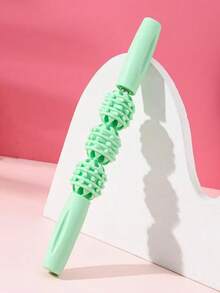 1pc 3-Wheel Roller Stick, Suitable For Leg Muscle Relaxation, Calf Slimming Roller Massage Stick, Muscle Relaxation Roller Yoga Calf Stretcher Leg Shaper - Multicolor - View 4