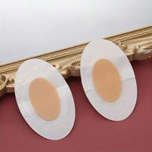 3 Pairs Women's Beige Memory Foam T-Shaped High Heel Insoles - Non-Slip, Comfortable Semi-Pad With Arch And Heel Support, Relieve Foot Pressure, Shoe Accessory, Insoles Suitable For Daily Wear, Heel Protector + 2 Pcs Random Color Heel Blister Protectors