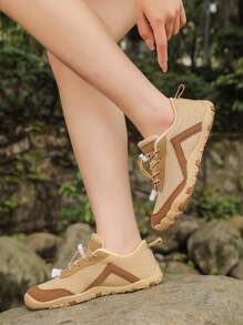 1 par de zapatos de senderismo unisex para exteriores, con suela blanda antideslizante, portátiles, para fitness en interiores, aptos para cruzar ríos y montañismo, ligeros y duraderos