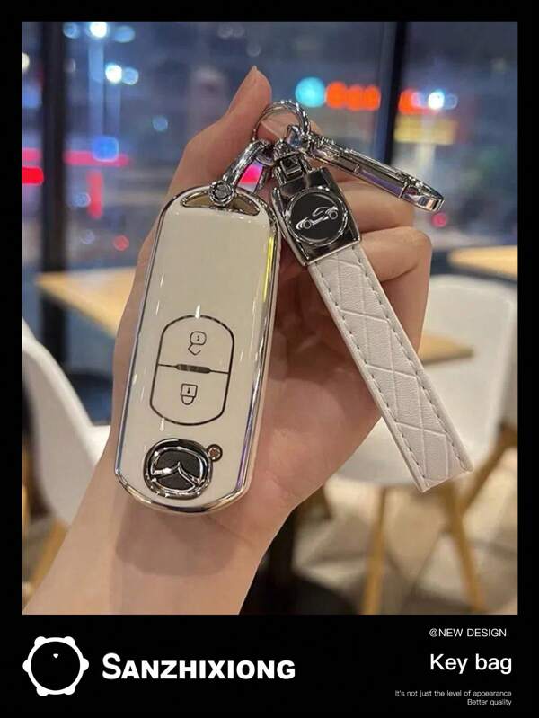 Car Key Holder, Axela Key Case Cover For Atenza CX3/CX4/CX5, Soft PVC Car Key Protection Cover