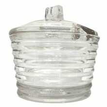 Açucareiro Lyor Colméia Com Tampa De Cristal Resistente