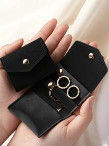 Portable Multifunctional Small Jewelry Roll Bag Storage Bag Mini Storage Newspaper Earrings Ring Necklace Storage Bag, Suitable For Travel, Vacation, School Rebate, Vacation Camping, Send Girlfriends, Send Girlfriends, Send Mom, Send Their Own Perfect Holiday Gift! Back To School