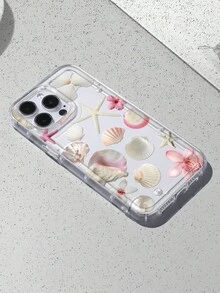 这款防震海洋元素时尚透明手机壳采用3D贝壳、海星和珍珠装饰，兼容 16/11/12/13/14/15/15Pro/15Plus/15ProMax/7Plus/8Plus/X/XsMax/Xr/11Pro/12Pro/13Pro/14Pro/12mini/13mini/11ProMax/12ProMax/13ProMax/14ProMax/14Plus/6/6s/6Plus/7/8/16Pro/16Plus/16ProMax/SE 和Galaxy/A54/A14/A12/A13/A15/A32/A33/A24/A52S/S20/S21/S22/S23/S24/S23Plus/S24Ultra/S25/A15/A33/A23，防水防震。防刮国际版生日派对礼物 - 彩色 - 查看 4