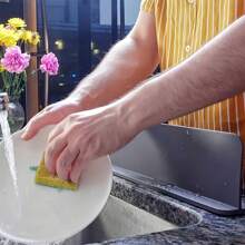 1 pièce Écran anti-éclaboussures pour évier de cuisine, barrière imperméable utile pour évier, baignoire, robinet, dosseret, flexible, sans électricité nécessaire, installation facile