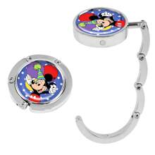 Disney 1 pièce Crochet de bureau monté Disney avec Mickey Mouse, Minnie Mouse, Donald Duck, support portable pour sac à main, accessoire de bureau créatif pour le bord du bureau