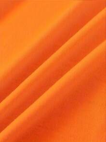 3pcs Women Funny T-Shirt Set, Orange Crew Neck Tee, Green Tee, White Tee, Fashionable Sporty Casual Tops - Multicolor - View 9