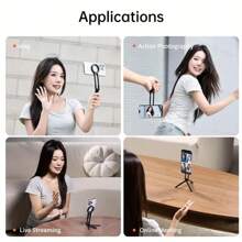 Magnetic MagSafe Phone Holder, Outdoor Mountaineering Selfie Portable Live Broadcast Photography Desk Tripod, All-Metal Slouchy Person Design
