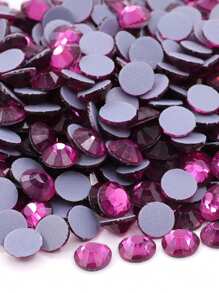 SS6 2mm Multi Color Glass Hotfix Rhinestones 1440pcs Round Shape Crystal Strass Flat Back Hotfix Rhinestone For Clothes Garment Decoration