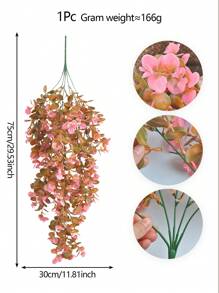 1PC/2PCS Artificial Suspension Plant Pink Series Plants Suitable For Wall Home Living Room Indoor And Outdoor Decoration