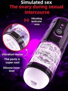 Male Masturbator Sex Toy Adult Toy Male Sex Toy With 7 Thrust And 7 Rotation Modes, Both Hands Free Pocket Pussy Sex Machine With Visual Window And Suction Base Electric Penis Pump Sex Toy Male Masturbator Sex Toy Pocket Pussy Male Masturbator