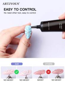 20ML 3D Sculpting Gel Nail Glue For Nail Designs And DIY Nail Art - Clear Gel Polish For Drawing, Molding, Sculpture And Decoration