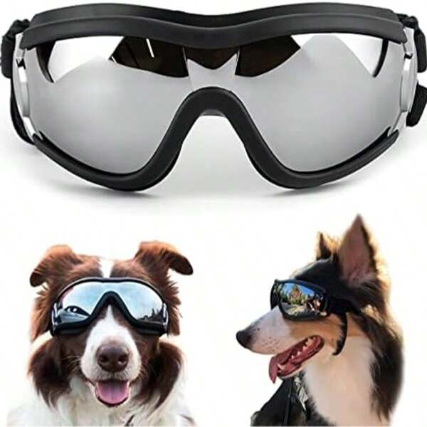 Dog Goggles Medium And Large Breed Dog Glasses Sunscreen Windproof Waterproof Dustproof Pet Glasses Anti-Breakage Anti-Fog With Adjustable Strap Suitable For Driving Motorcycle Swimming Surfing