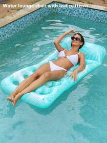 1pc Inflatable Heart Shaped Hole Pool Float, Adult Summer Swimming Pool & Beach Lounge, Party Supply, Perfect Summer Gift, Multifunctional Swimming Pool Floating Bed For Adult Vacation Fun And Relaxation, Beach Essentials, Beach Accessories